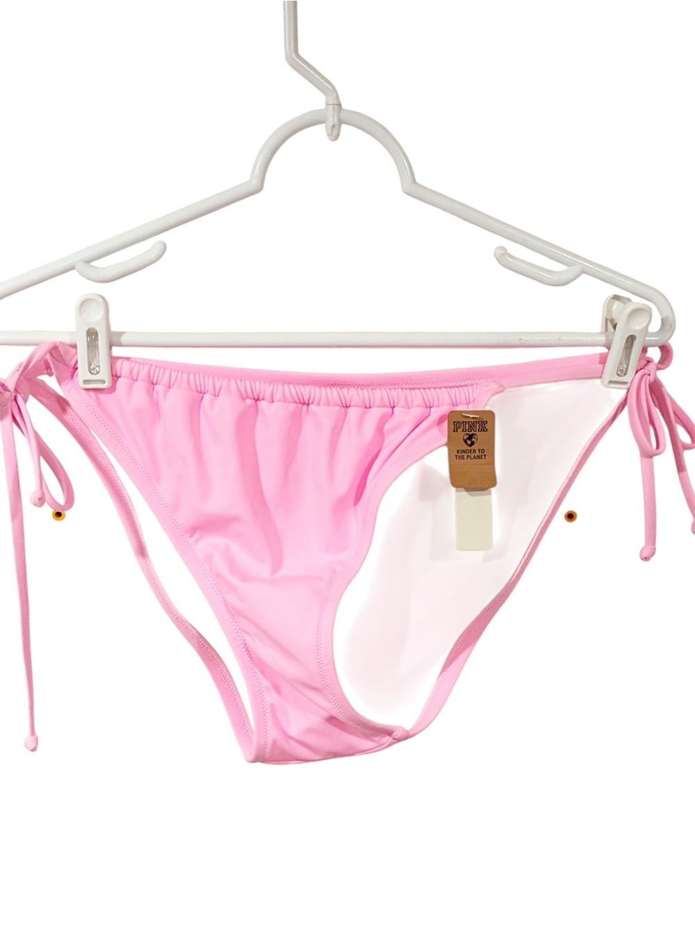Victorias Secret Pink Tie Brazilian Swim Bikini Bottom‎ Beach Swimsuit Size XXL